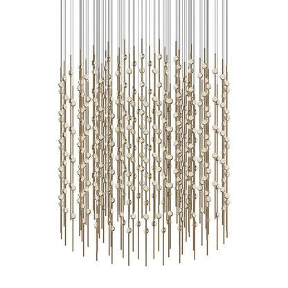 Constellation Centaurus Cylinder 3 Light 48" Wide LED Abstract Chandelier