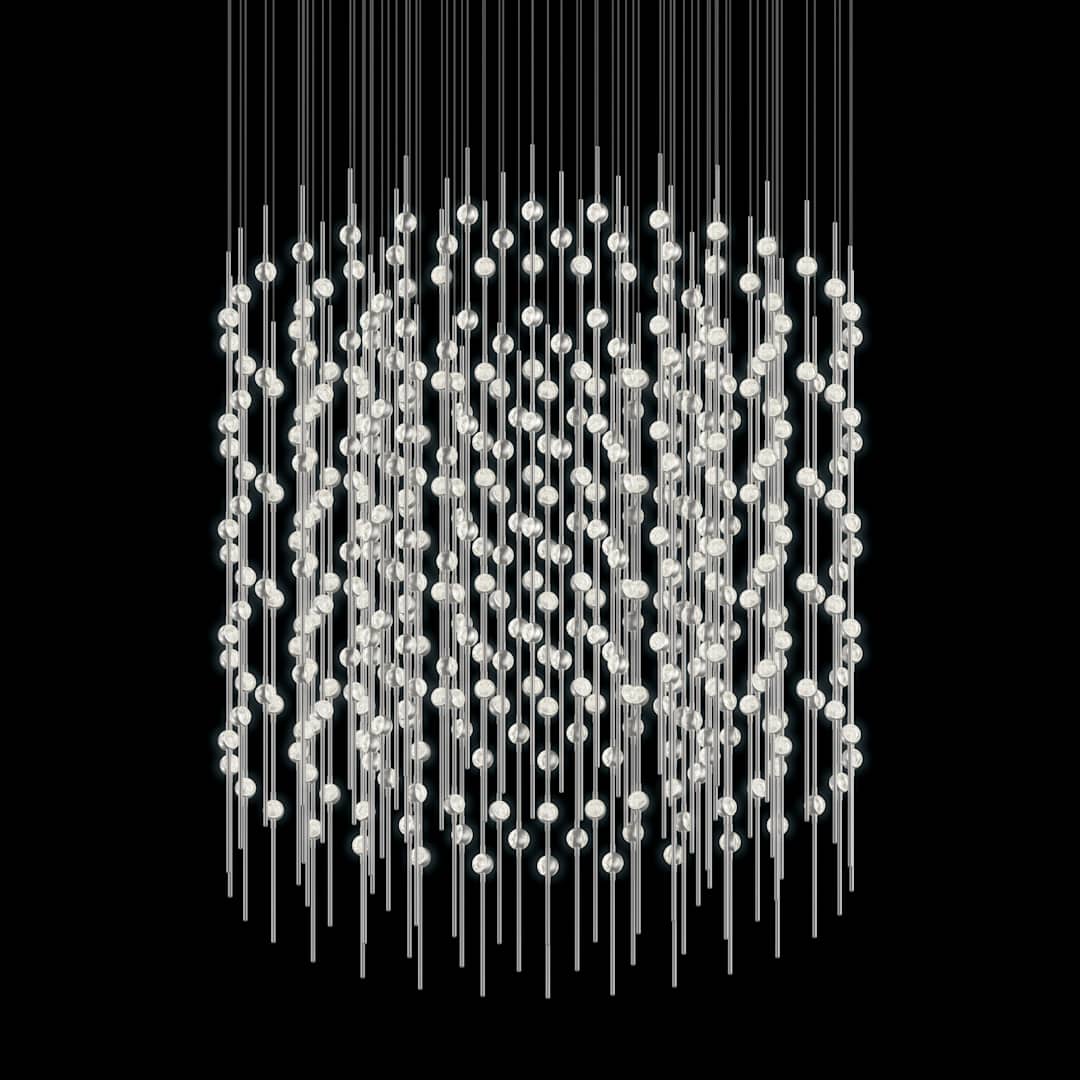 Constellation Centaurus Cylinder 3 Light 48" Wide LED Abstract Chandelier