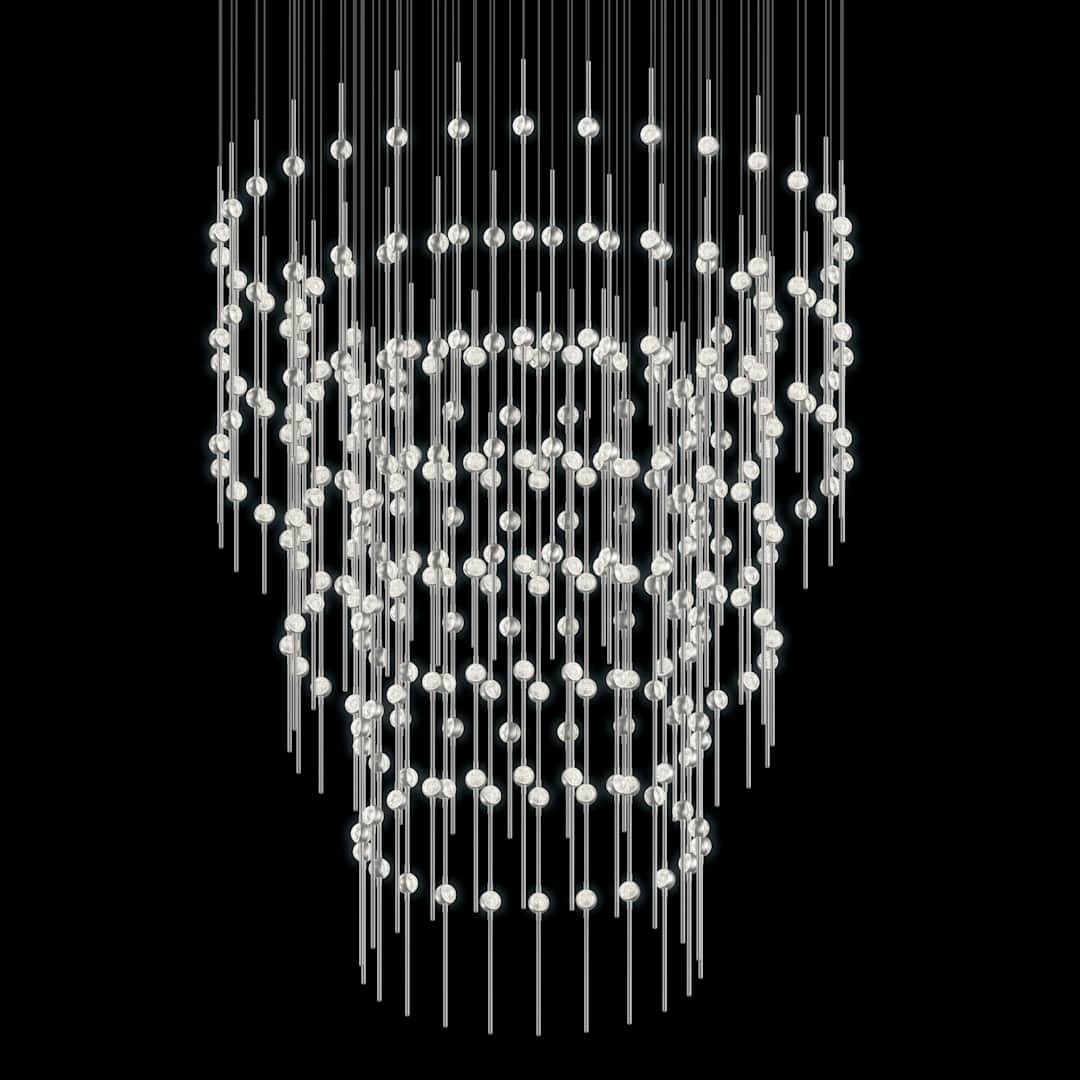 Constellation Centaurus Pyramid 3 Light 48" Wide LED Abstract Chandelier