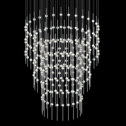 Constellation Centaurus Pyramid 3 Light 48" Wide LED Abstract Chandelier