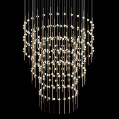 Constellation Centaurus Pyramid 3 Light 48" Wide LED Abstract Chandelier