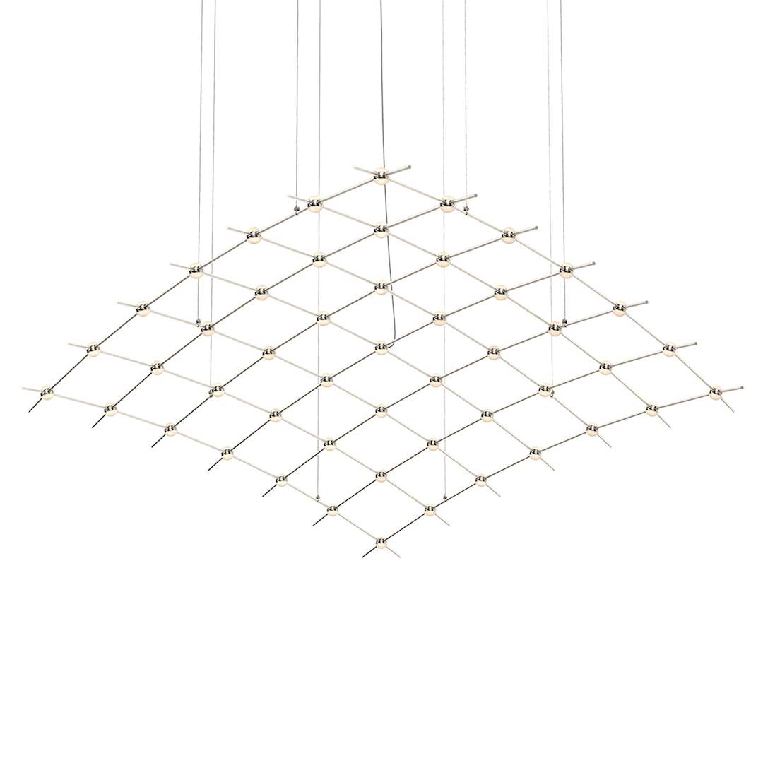 Constellation Aquarius Major 49 Light 177" Wide LED Abstract Chandelier with Optical Acrylic Shades