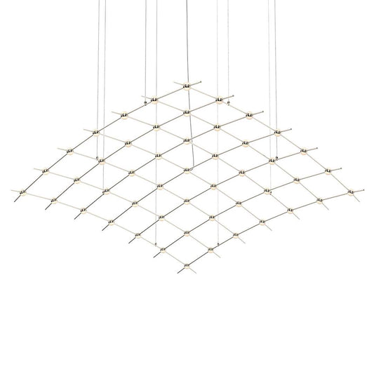 Constellation Aquarius Major 49 Light 177" Wide LED Abstract Chandelier with Optical Acrylic Shades