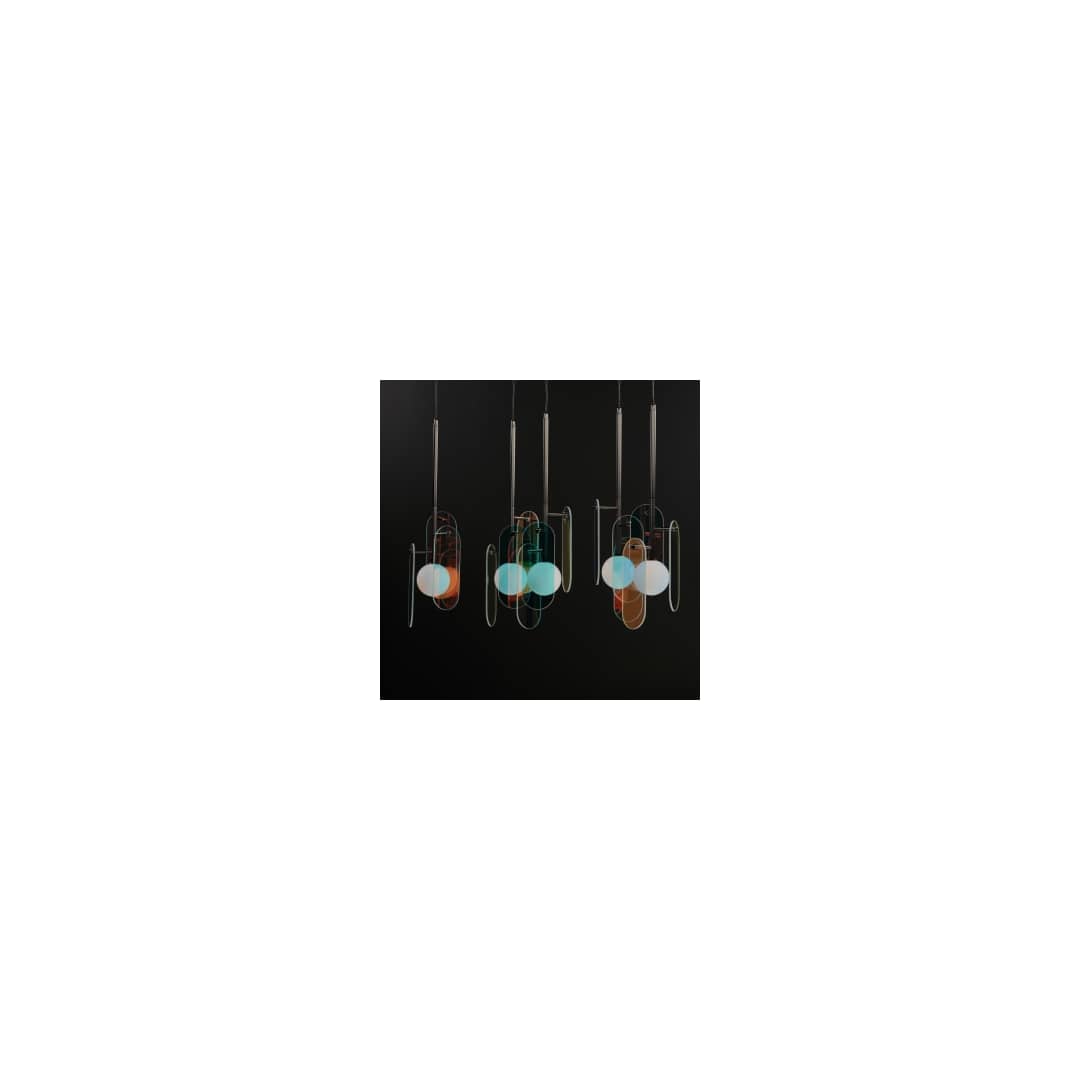 Megalith 5 Light 48" Wide LED Linear Chandelier by Nina Magon