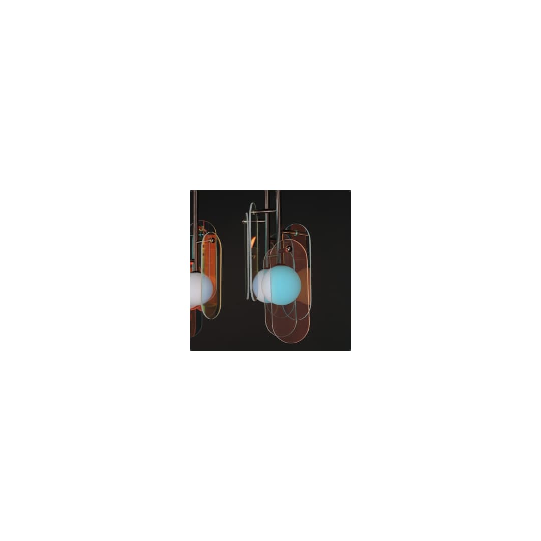 Megalith 5 Light 48" Wide LED Linear Chandelier by Nina Magon