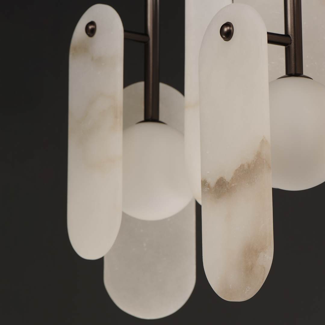 Megalith 5 Light 48" Wide LED Linear Chandelier by Nina Magon
