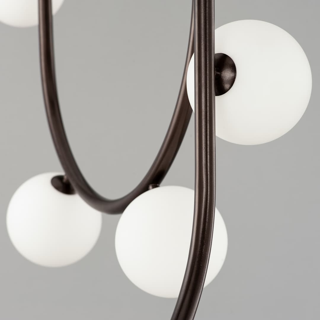 Contour 14 Light 43" Wide LED Semi-Flush Ceiling Fixture by Nina Magon