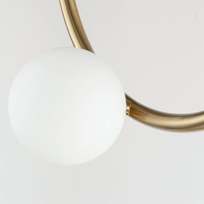 Contour 14 Light 43" Wide LED Semi-Flush Ceiling Fixture by Nina Magon