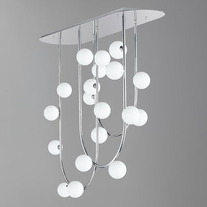 Contour 19 Light 52" Wide LED Semi-Flush Ceiling Fixture by Nina Magon