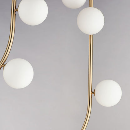Contour 19 Light 52" Wide LED Semi-Flush Ceiling Fixture by Nina Magon