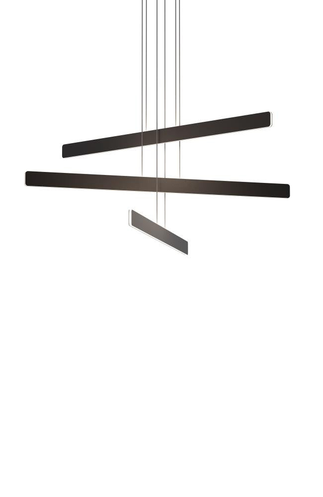 Sub Pendant, 3-Light, Circular, LED, Matte Black (SUB-C3-SW-MTB 407UFLC)