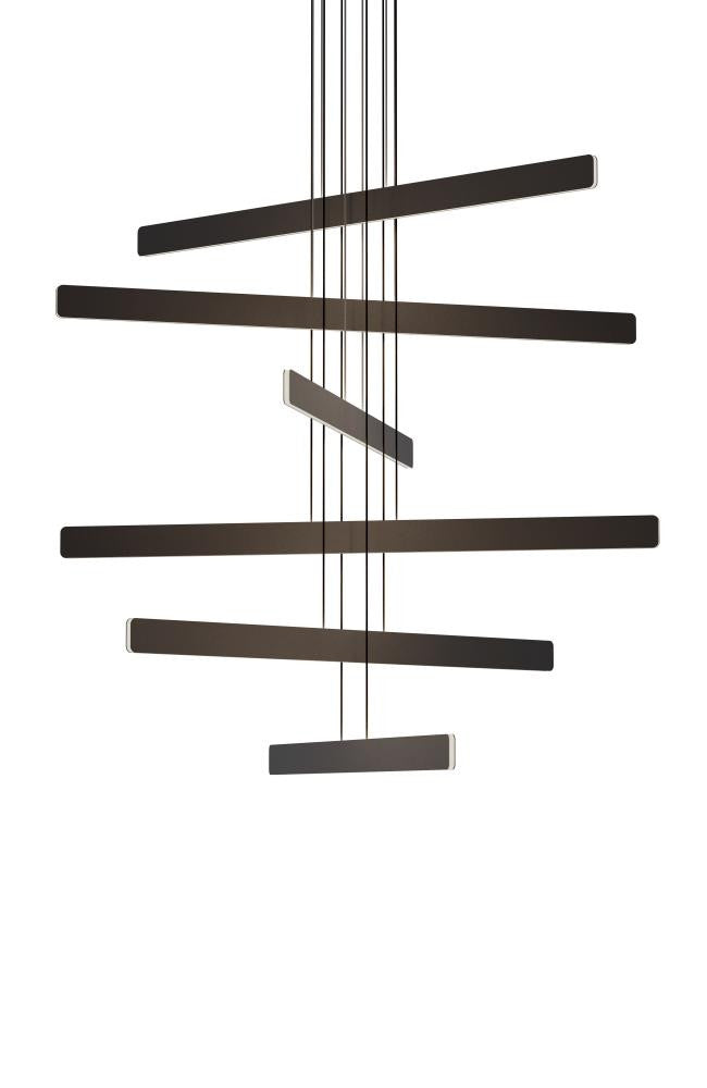 Sub Pendant, 6-Light, Circular, LED, Matte Black (SUB-C6-SW-MTB 407UFLE)