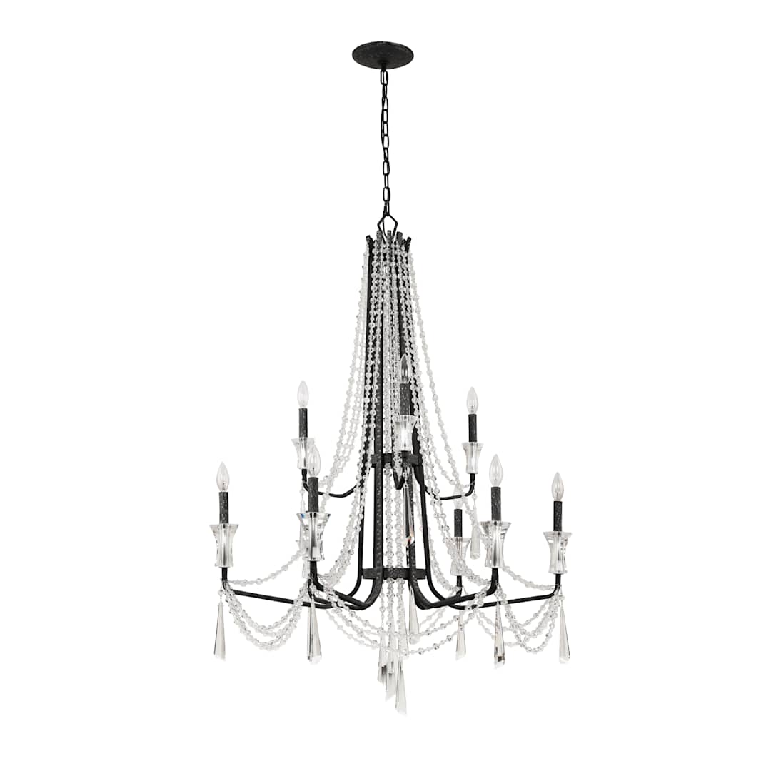 Barcelona 9 Light 35" Wide Crystal Chandelier