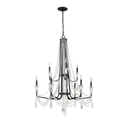 Barcelona 9 Light 35" Wide Crystal Chandelier