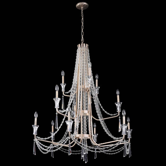 Barcelona 12 Light 44" Wide Crystal Chandelier