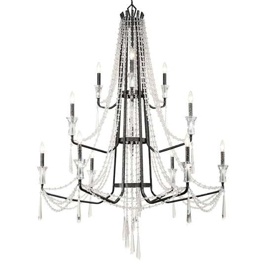 Barcelona 12 Light 44" Wide Crystal Chandelier