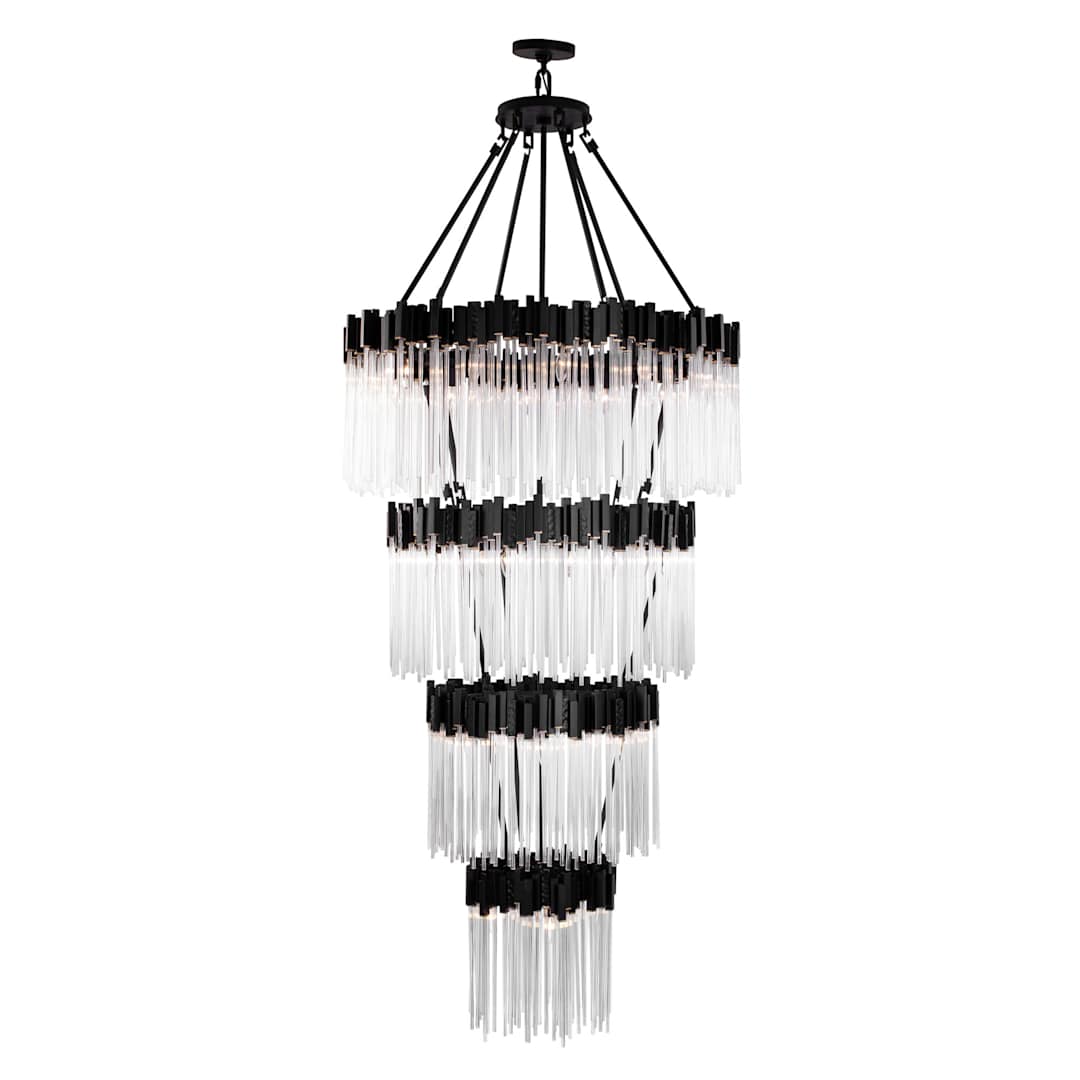 Matrix 30 Light 40" Wide Waterfall Chandelier