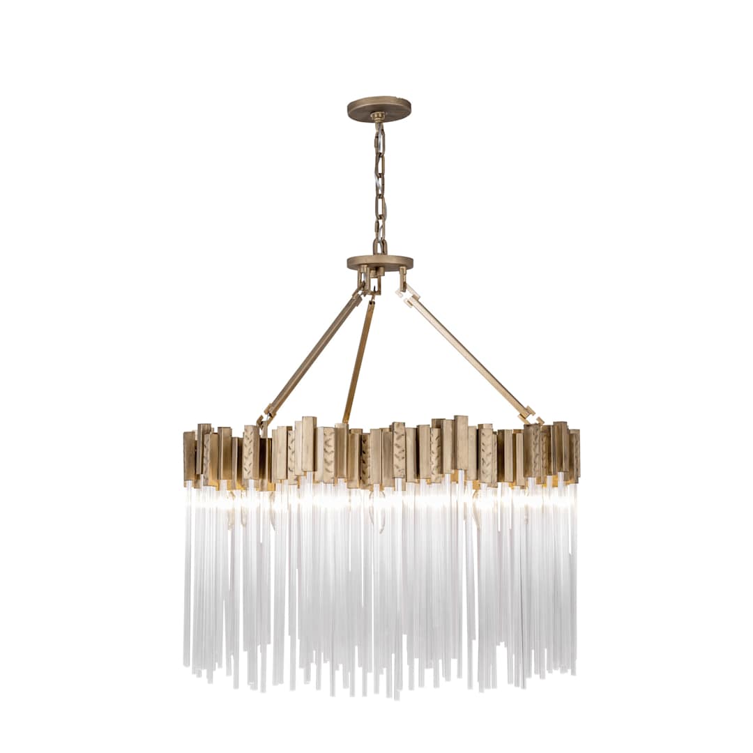 Matrix 10 Light 30" Wide Ring Chandelier
