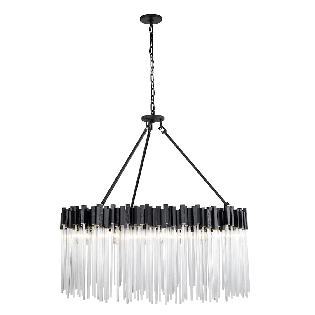 Matrix 12 Light 40" Wide Ring Chandelier