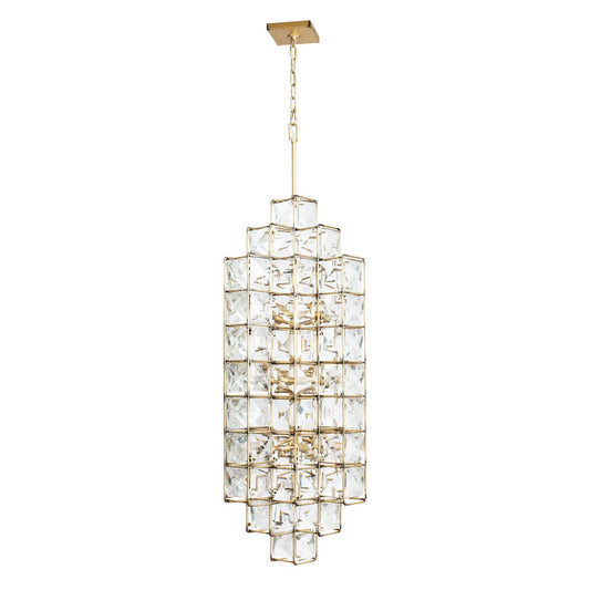 Cubic 14 Light 19" Wide Crystal Chandelier