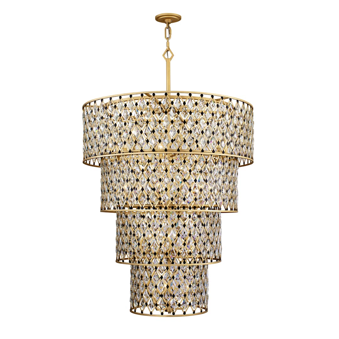 Windsor 21 Light 40" Wide Crystal Waterfall Chandelier