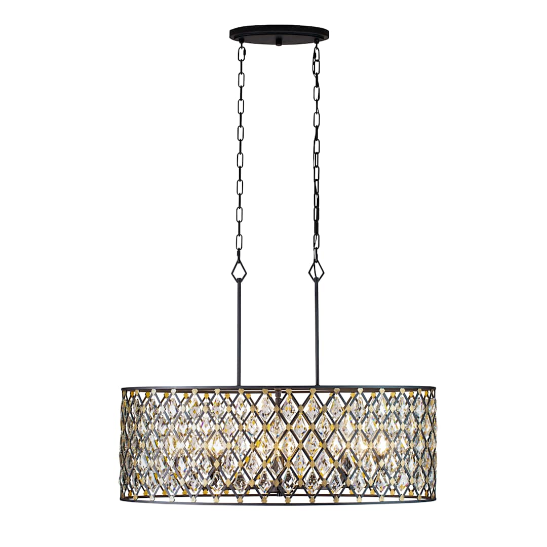 Windsor 8 Light 36" Wide Crystal Drum Chandelier