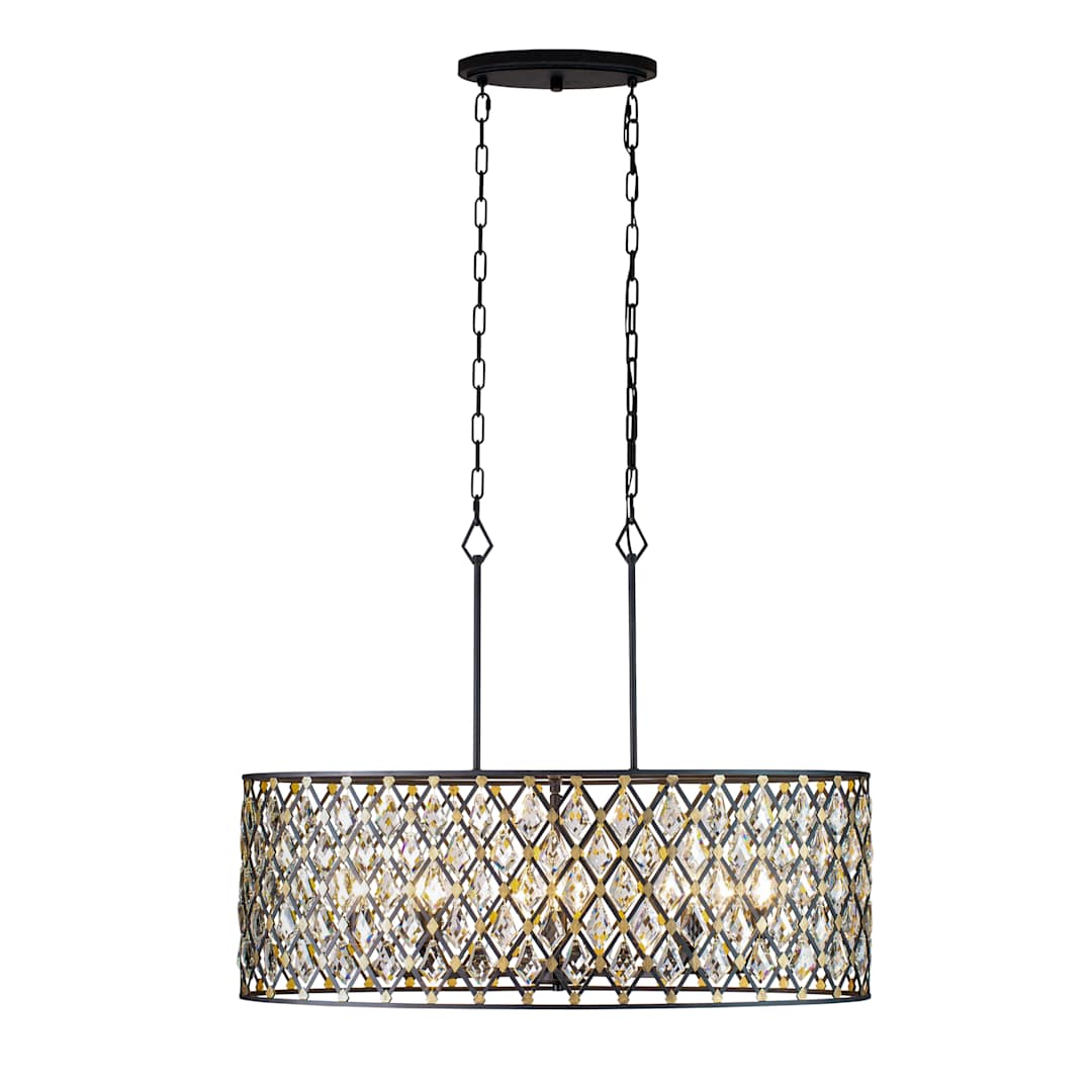 Windsor 8 Light 36" Wide Crystal Drum Chandelier
