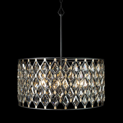 Windsor 6 Light 25" Wide Crystal Drum Chandelier