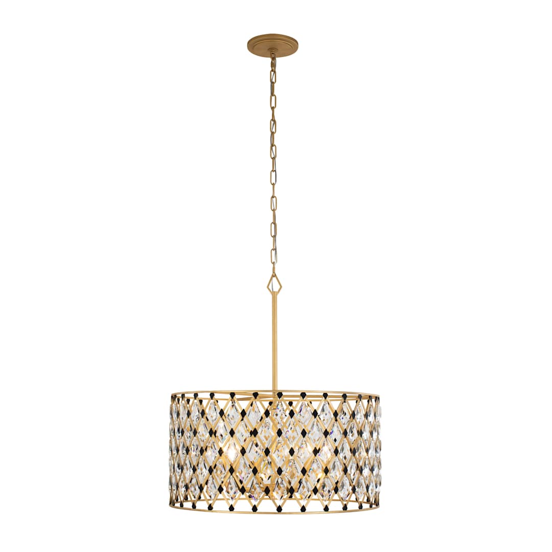 Windsor 6 Light 25" Wide Crystal Drum Chandelier