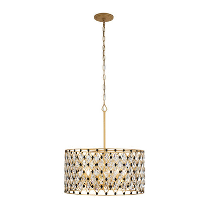 Windsor 6 Light 25" Wide Crystal Drum Chandelier