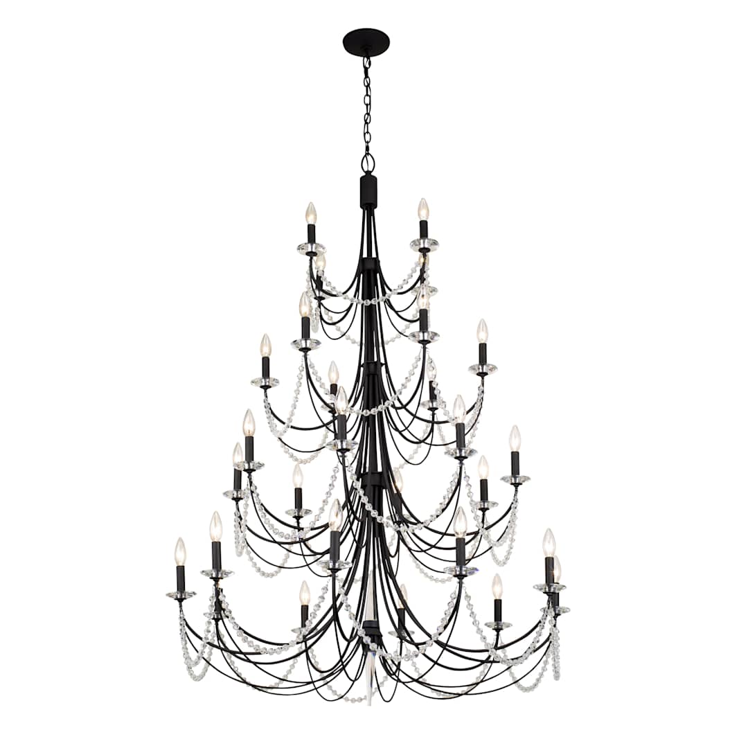 Brentwood 28 Light 40" Wide Taper Candle Style Chandelier