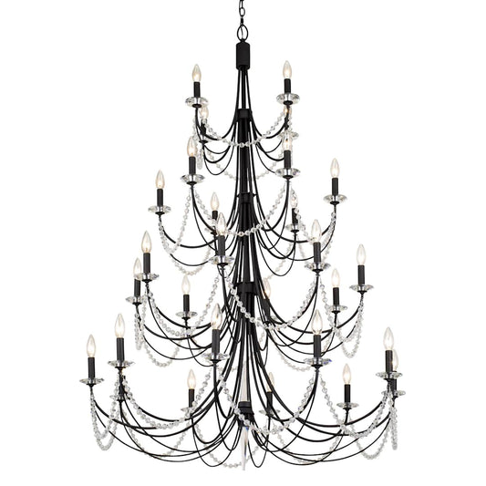 Brentwood 28 Light 40" Wide Taper Candle Style Chandelier