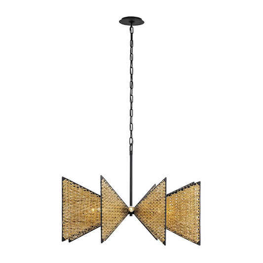 Machina 8 Light 32" Wide Abstract Chandelier