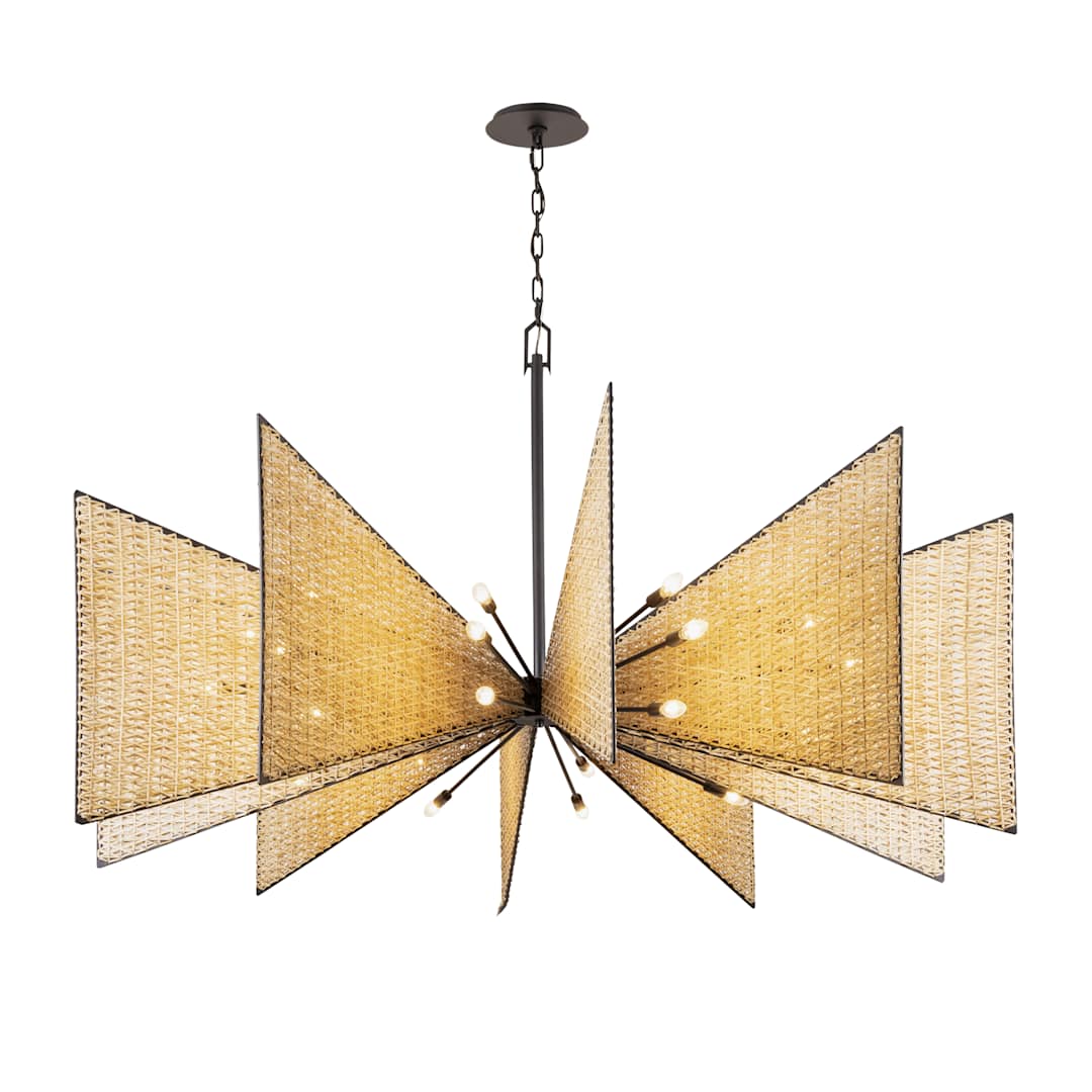Machina 30 Light 73" Wide Abstract Sputnik Chandelier