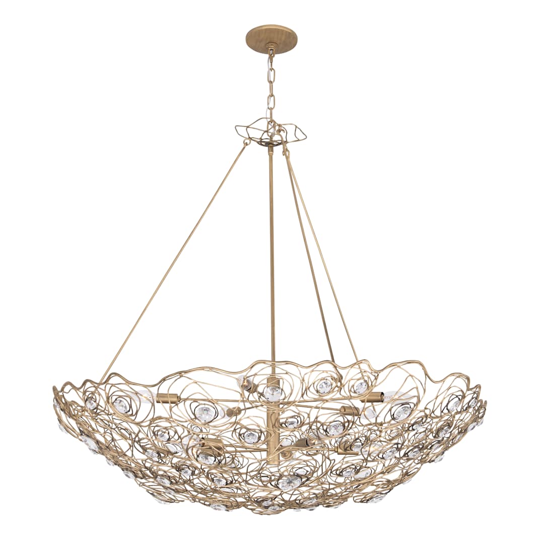 Ethereal Rose 10 Light 40" Wide Abstract Chandelier