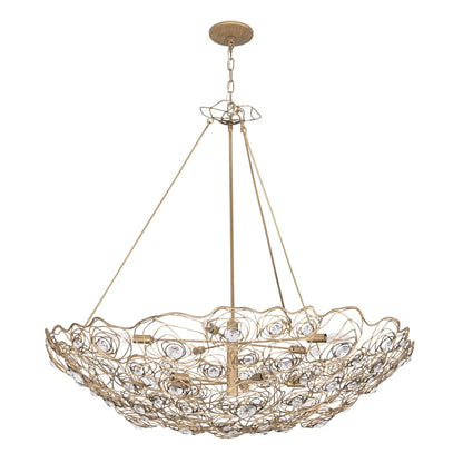 Ethereal Rose 10 Light 40" Wide Abstract Chandelier