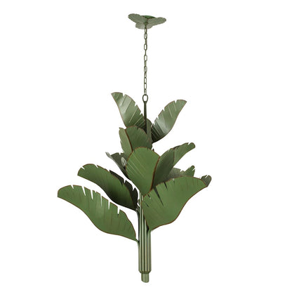Banana Leaf 12 Light 44" Wide Abstract Candle Style Chandelier