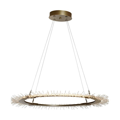 Anemone 36-7/8" Wide Integrated LED Ring Chandelier with Acrylic LED Accents