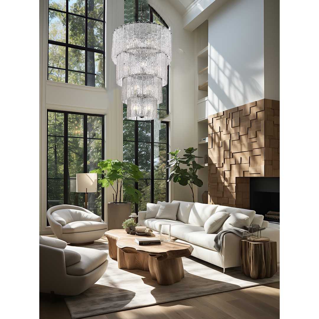 Glacier 18 Light 31" Wide Waterfall Chandelier