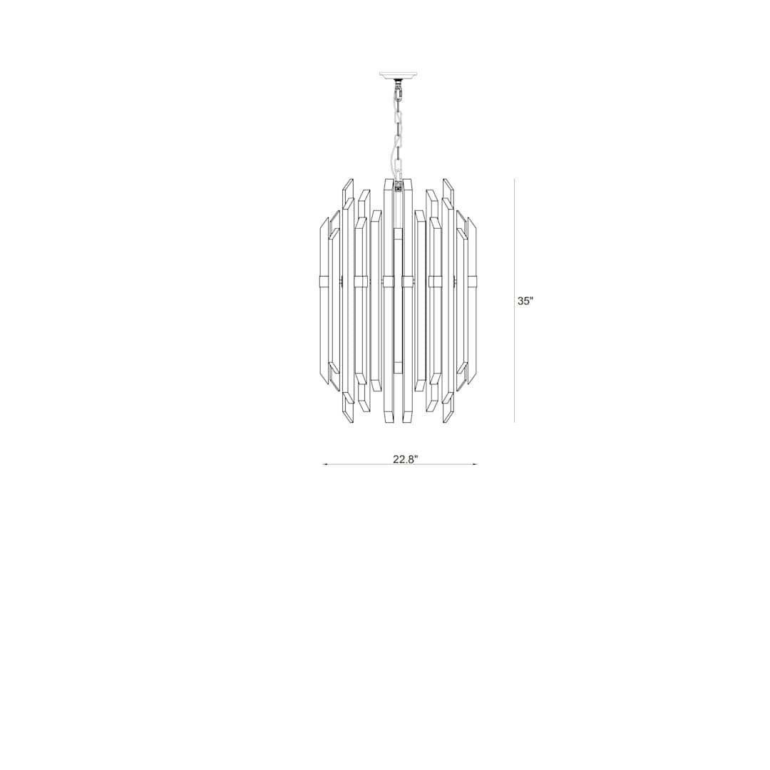 Bova 12 Light 23" Wide Crystal Chandelier