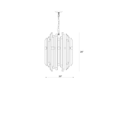 Bova 9 Light 20" Wide Crystal Chandelier