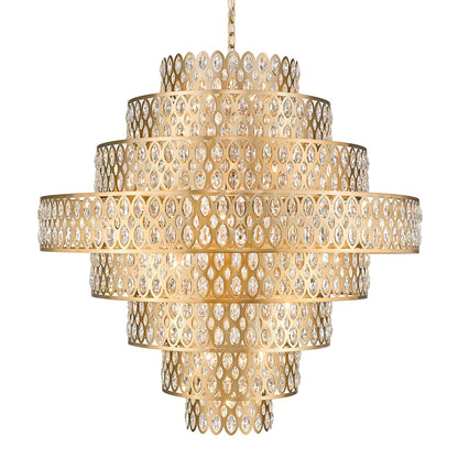 Dealey 25 Light 45" Wide Crystal Waterfall Chandelier