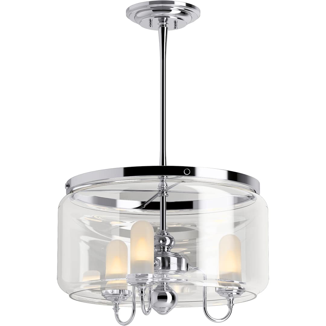 Artifacts 22" Wide 3 Light Chandelier