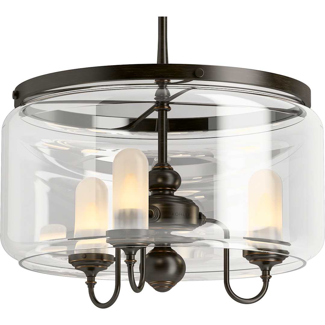 Artifacts 22" Wide 3 Light Chandelier