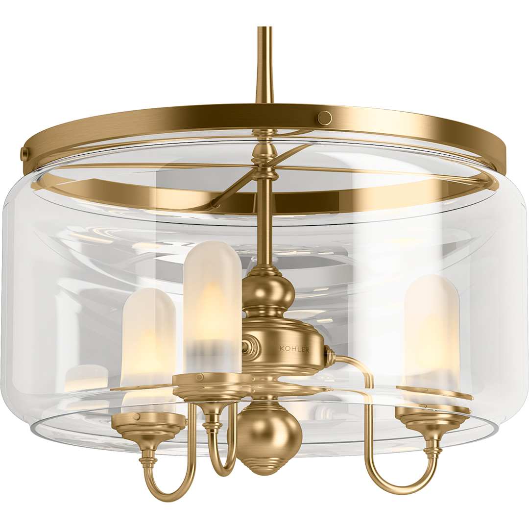 Artifacts 22" Wide 3 Light Chandelier